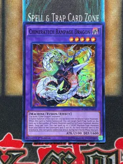 Yugioh Chimeratech Rampage Dragon BOSH-EN093 Super Rare 1st Ed NM - Image 1