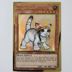 Rescue Cat (Alternate Art) - MGED-EN006 - LP - Premium Gold Rare - Yugioh - Image 1