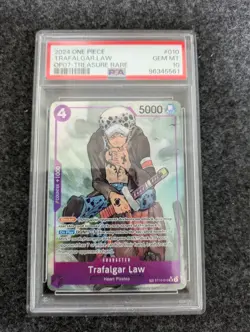 2024 ONE PIECE 500 YEARS IN THE FUTURE 010 TRAFALGAR LAW TREASURE RARE - PSA 10 - Image 1