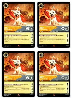 #29 Bolt - Down but Not Out Playset x4 2025 Disney Lorcana Reign of Jafar 4x - Image 1