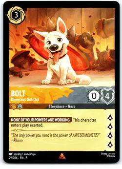 #29 Bolt - Down but Not Out Playset x4 2025 Disney Lorcana Reign of Jafar 4x - Image 2