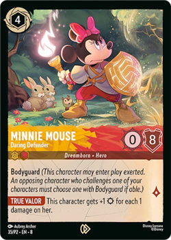 Minnie Mouse - Daring Defender - Disney Lorcana Promo Cards (DLPC) - Image 1