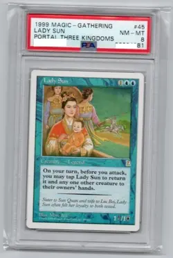 Mrs. Sun/Lady Sun Ptk Qingr Mtg Three Kingdoms English Version PSA8 - Image 1