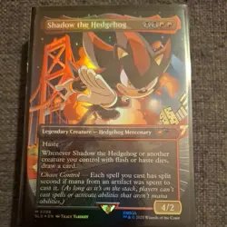 1x Shadow the Hedgehog, Foil, 2086, Secret Lair Sonic the Hedgehog, Magic MTG NM - Image 1