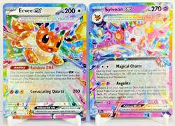 Pokemon TCG Card Lot: 2 Prismatic Evolution EX Eveelution RARE Mint /Nm - Image 1