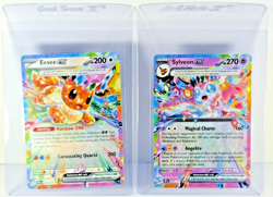Pokemon TCG Card Lot: 2 Prismatic Evolution EX Eveelution RARE Mint /Nm - Image 3