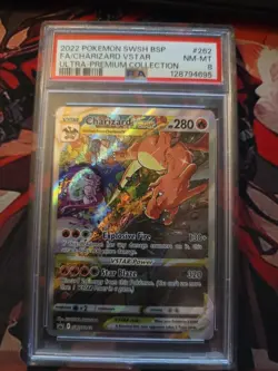 Charizard VSTAR SWSH262 SWSH: Sword & Shield Promo Cards Holo psa 8 - Image 1