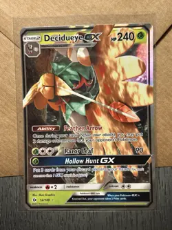 Decidueye GX 12/149 Sun & Moon Ultra Rare Pokemon Card - Image 1