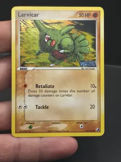 Pokemon Card - Larvitar Unseen Forces 61/115 Reverse Holo Stamped Crisp NM/LP - Image 2