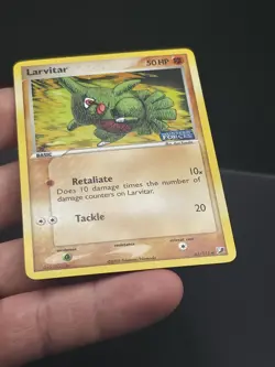 Pokemon Card - Larvitar Unseen Forces 61/115 Reverse Holo Stamped Crisp NM/LP - Image 4