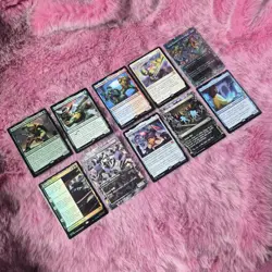 10 Card Lot TMNT MTG - Foil Mythic & Rares - Pack Fresh and Near Mint - Image 1