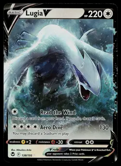 Pokemon Card - Lugia V Silver Tempest 138/195 Holo Rare V 2022 - Image 1