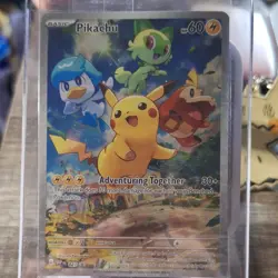 Pokemon Pikachu Promo Holo Card 027 Scarlet & Violet English 2023 - Image 1