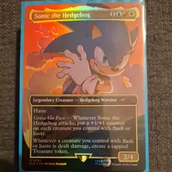 1x Sonic the Hedgehog, Foil, 2087, Secret Lair Sonic the Hedgehog, Magic MTG NM - Image 1