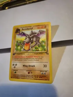 Aerodactyl 16/62 1st Edition Fossil – LP Vintage Pokemon Card 1999 WOTC - Image 2