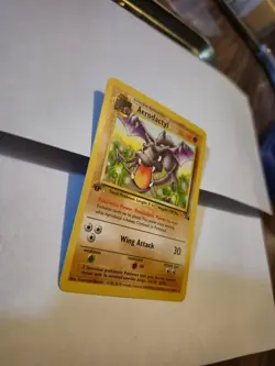 Aerodactyl 16/62 1st Edition Fossil – LP Vintage Pokemon Card 1999 WOTC - Image 3