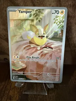 Yamper 099/094 NM Me02: Phantasmal Flames Holo Pokemon Card - Image 1