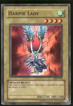 Harpie Lady 1996 Yu-Gi-Oh! TCG Card (LP) - Image 1