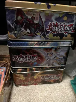 10 Original Yugioh Tins, 150+ Loose Cards, Original Game Mats, And Rule Books - Image 3