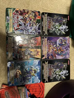 10 Original Yugioh Tins, 150+ Loose Cards, Original Game Mats, And Rule Books - Image 4