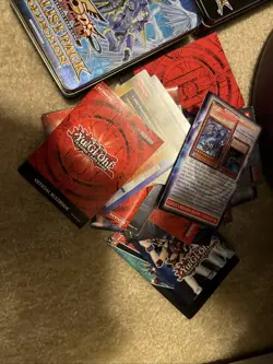 10 Original Yugioh Tins, 150+ Loose Cards, Original Game Mats, And Rule Books - Image 5