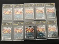 Lot of 10 2025 Pokemon Chinese Charizard ex OCD 9.5 GEM MINT Graded Cards AL04 - Image 1