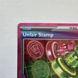 Pokemon Unfair Stamp 165/167 Twilight Masquerade ACE SPEC Rare Holo Card 2024 - Image 2