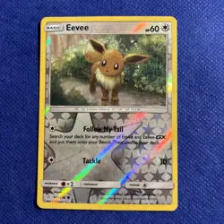 Eevee 167/236 Reverse Holo Sun & Moon SM Cosmic Eclipse Set Pokemon Card - NM a - Image 1