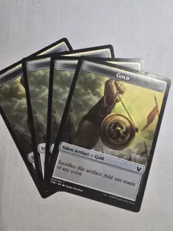 4 x Gold Token (013/014) - Theros: Beyond Death - Common - Image 1