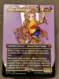 Celes, Rune Knight (Borderless) Commander: Final Fantasy Regular MTG Magic - Image 1