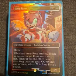 1x Amy Rose, Foil, Secret Lair Sonic the Hedgehog, MTG NM - Image 1