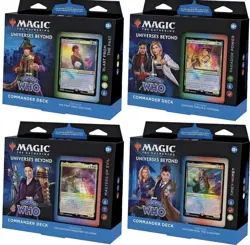 MTG Magic the Gathering DOCTOR WHO Commander Deck Set of 4 English Sealed - Image 1