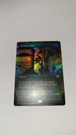 foil Worldly Tutor (Borderless) Dominaria Remastered Foil - Image 3