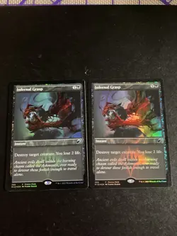 MTG - NM - 2 X Infernal Grasp - Promo Foil - Image 1