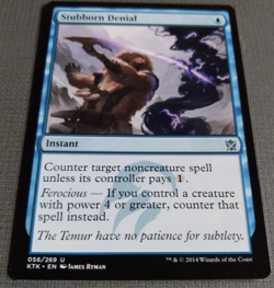 MTG Stubborn Denial | Khans of Tarkir MTG | NM | Blue Instant Counterspell - Image 2