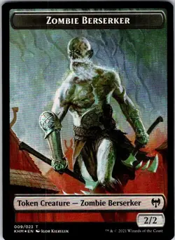 Magic | KHM | Treasure // Zombie Berserker Double-Sided Token | 19 // 9 | Foil | - Image 1