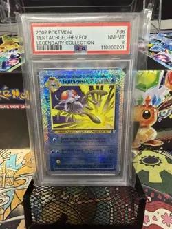 Tentacruel Legendary Collection Reverse Holo Foil PSA 8 2002 Pokemon LOW POP - Image 1