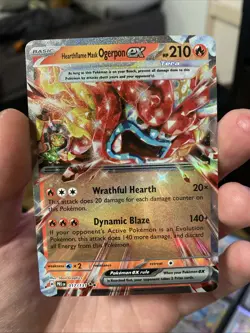 Hearthflame Mask Ogerpon ex 17/131 - Pokemon TCG Prismatic Evolutions NM - Image 1