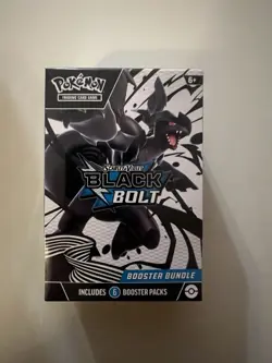 Pokemon TCG Scarlet & Violet—Black Bolt Booster Bundle 6 Packs 60 Cards - Image 1