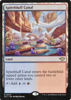 Spirebluff Canal [Outlaws of Thunder Junction] Near Mint NM Magic MTG Card - Image 1