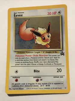 Pokemon Eevee Wizards Black Star Promo 11 Holo Card - Image 1