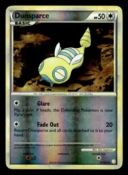 Pokemon Dunsparce 41/123 HeartGold & SoulSilver Reverse Holo Card - Image 1