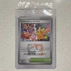 Pokemon Celebratory Fanfare Ace Trainer Promo 2025 English SEALED - Image 1