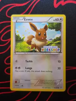 Pokemon Eevee Regular Card 63/98 Build-A-Bear Workshop Promo Exclusive - Image 1