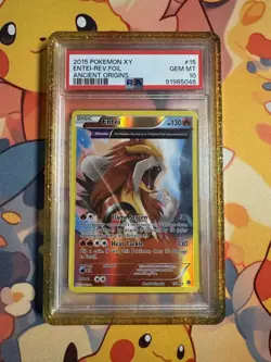 Pokemon Entei #15 Ancient Orgins Reverse Holo PSA 10 - LOW POP - Image 1