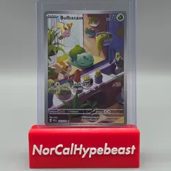 2024 Pokemon Stellar Crown TCG BULBASAUR 143/142 Rare Full Art SIR Special - Image 1