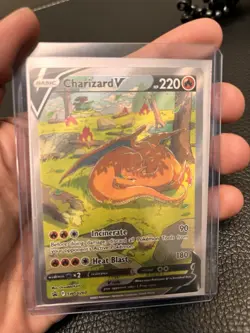 Pokemon TCG Charizard v SWSH Black Star Promos Holo LP - Image 5