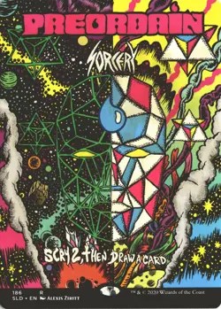 MTG Preordain (186) *Non-Foil* Borderless Poster Secret Lair: Our Show NM/MT - Image 1