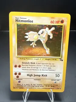 Pokemon TCG Hitmonlee 7/62 Fossil Holo LP - Image 1