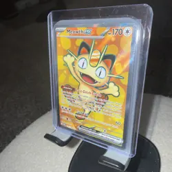2026 POKEMON MEGA EVOLUTION PERFECT ORDER MEOWTH EX FULL ART# 107/088! - Image 2